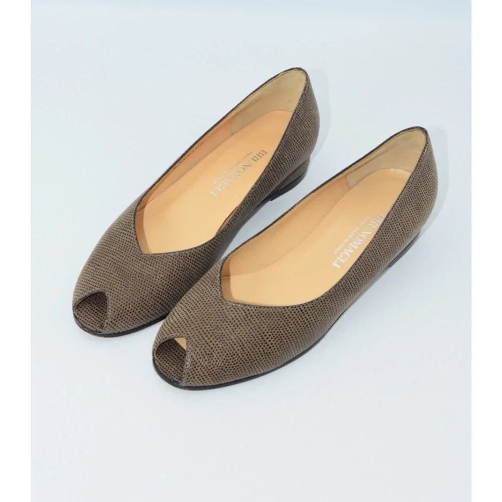 BRUNO MAGLI Parma Peep Toe Wedge 1